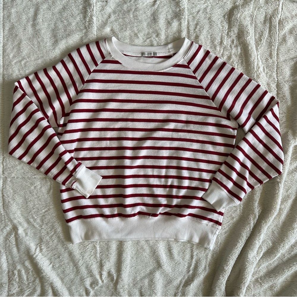 Bershka Striped Crew Neck Top, M - Picture 1 of 2